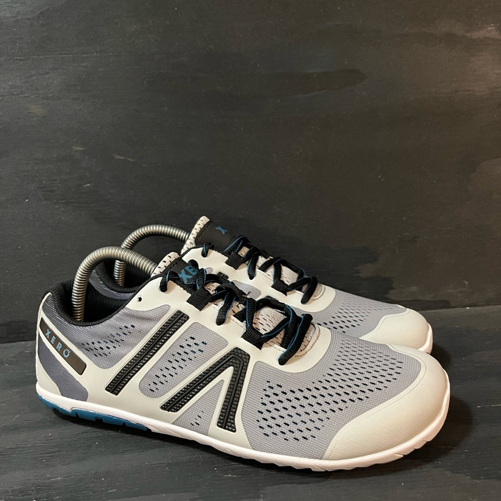 Xero Shoes HFS Mens Size 8.5 Gray Blue Minimalist Zero Drop Shoes No Insoles